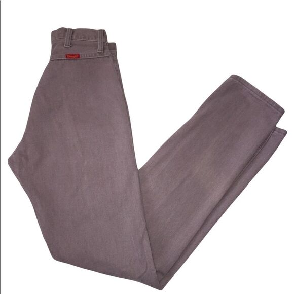 Vintage Wrangler High Waisted Jeans Sz 9 Tall Western Rigid Cotton Straight - Picture 1 of 13